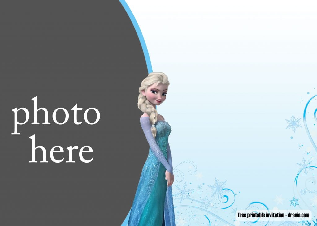 Invitation Template of FREE Printable Elsa Frozen Invitation Templates 3