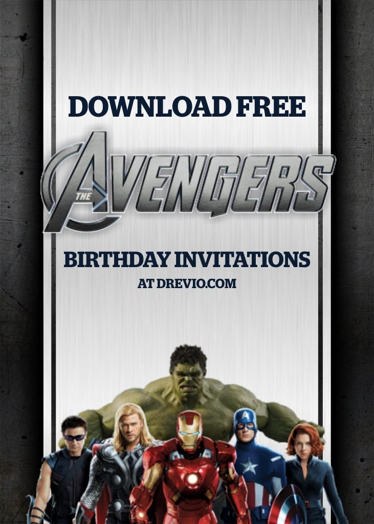 Free Printable Avengers Endgame Birthday Invitation Templates Download Hundreds Free Printable Birthday Invitation Templates
