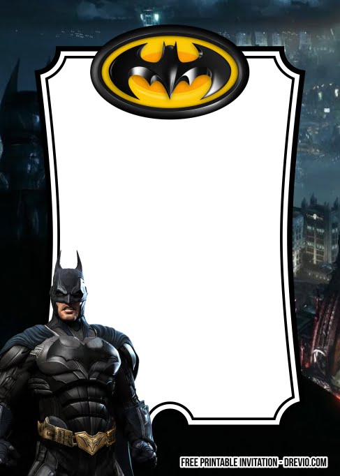 8+ FREE Batman Birthday Invitation Templates | Download Hundreds FREE PRINTABLE  Birthday Invitation Templates