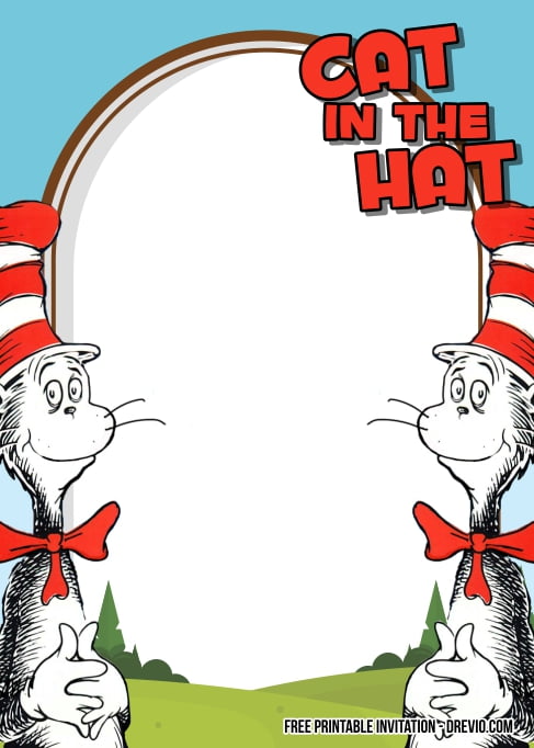 Seuss Cat in the Hat Birthday Invitations Party Favors 2 Packs Dr 20 Total 