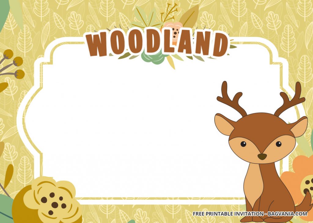 Invitation Template of 10 + FREE Printable Woodland Invitation Templates 1