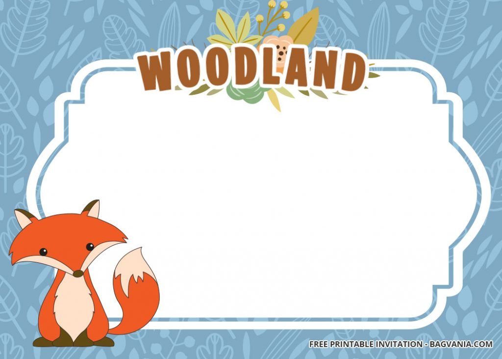 Invitation Template of 10 + FREE Printable Woodland Invitation Templates 2