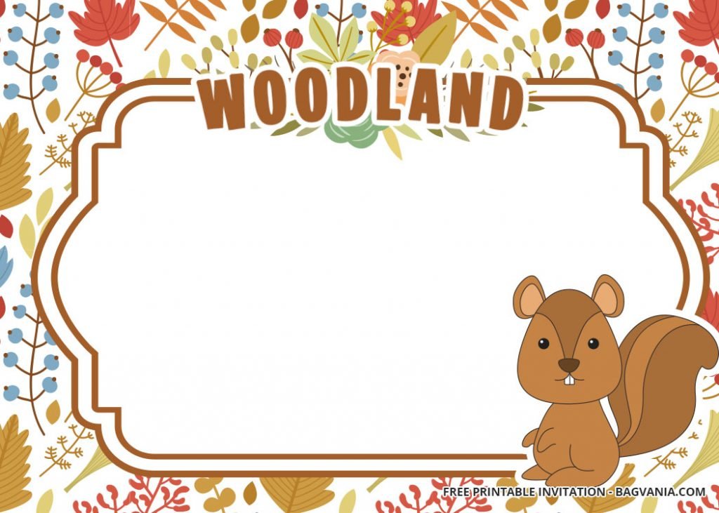 Invitation Template of 10 + FREE Printable Woodland Invitation Templates 3