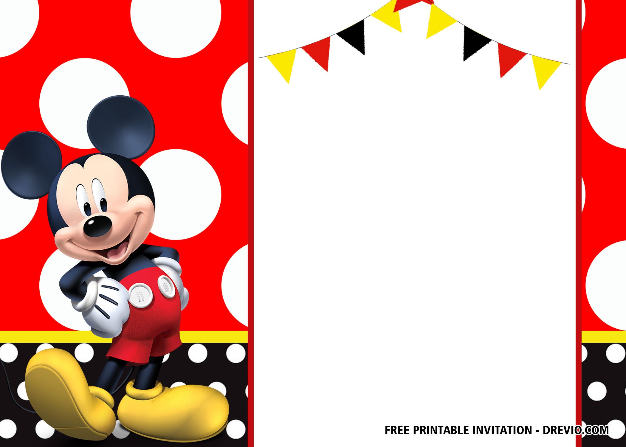 FREE Mickey Mouse Birthday Invitation Templates Latest Download Hundreds FREE PRINTABLE