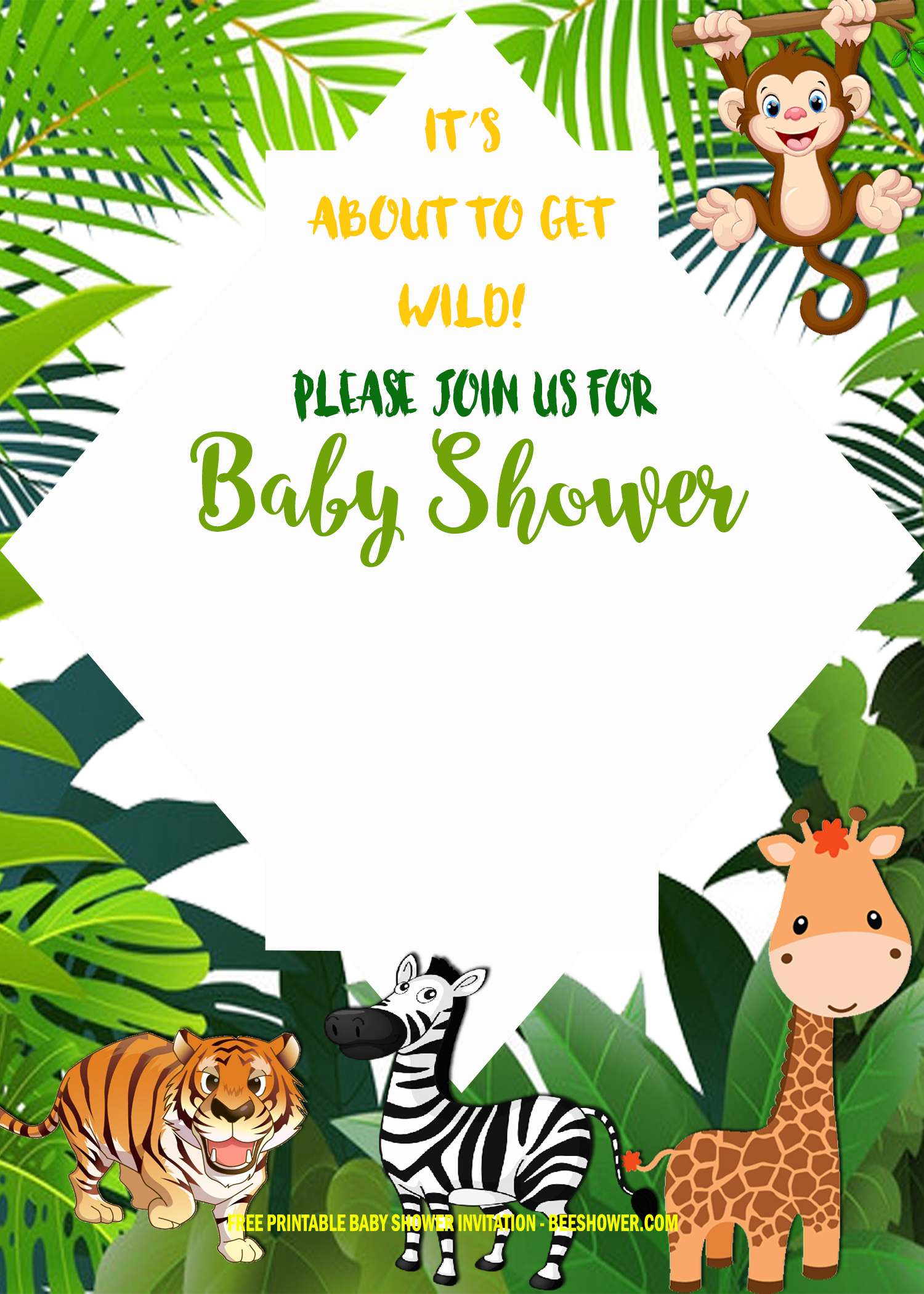 safari baby shower invitations evite