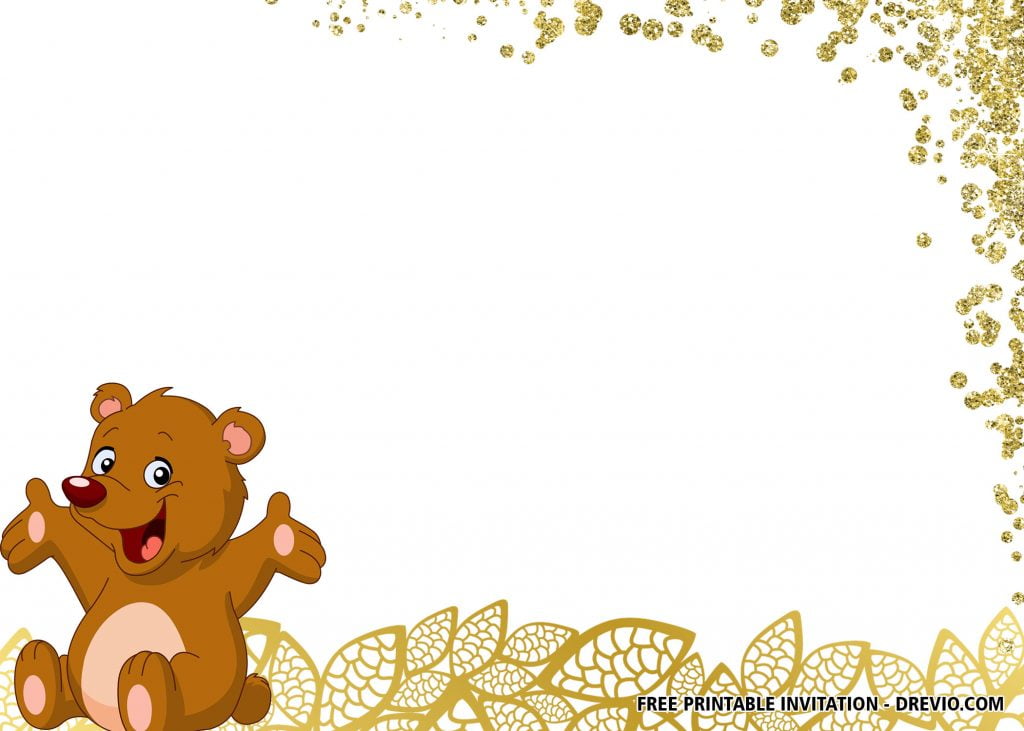 Invitation Template of FREE Teddy Bear Invitation Templates 4