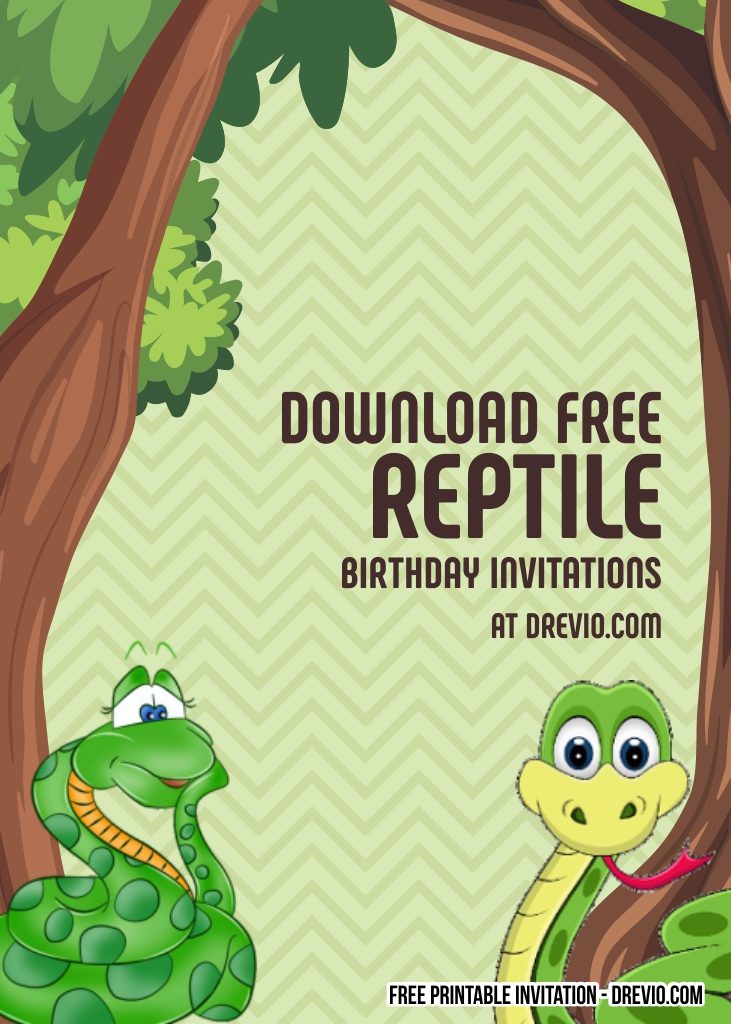 Free Reptile Birthday Invitation Templates Download Hundreds Free Printable Birthday Invitation Templates