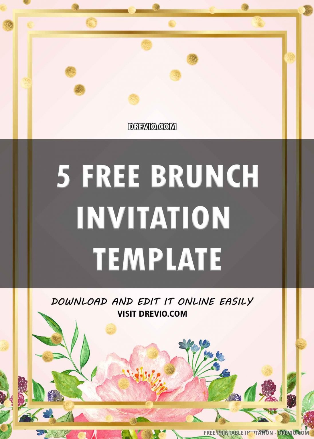 (FREE PRINTABLE) Brunch Invitation Template Download Hundreds FREE