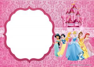 Free Printable Disney Princess Invitation Templates - Drevio : Free And ...