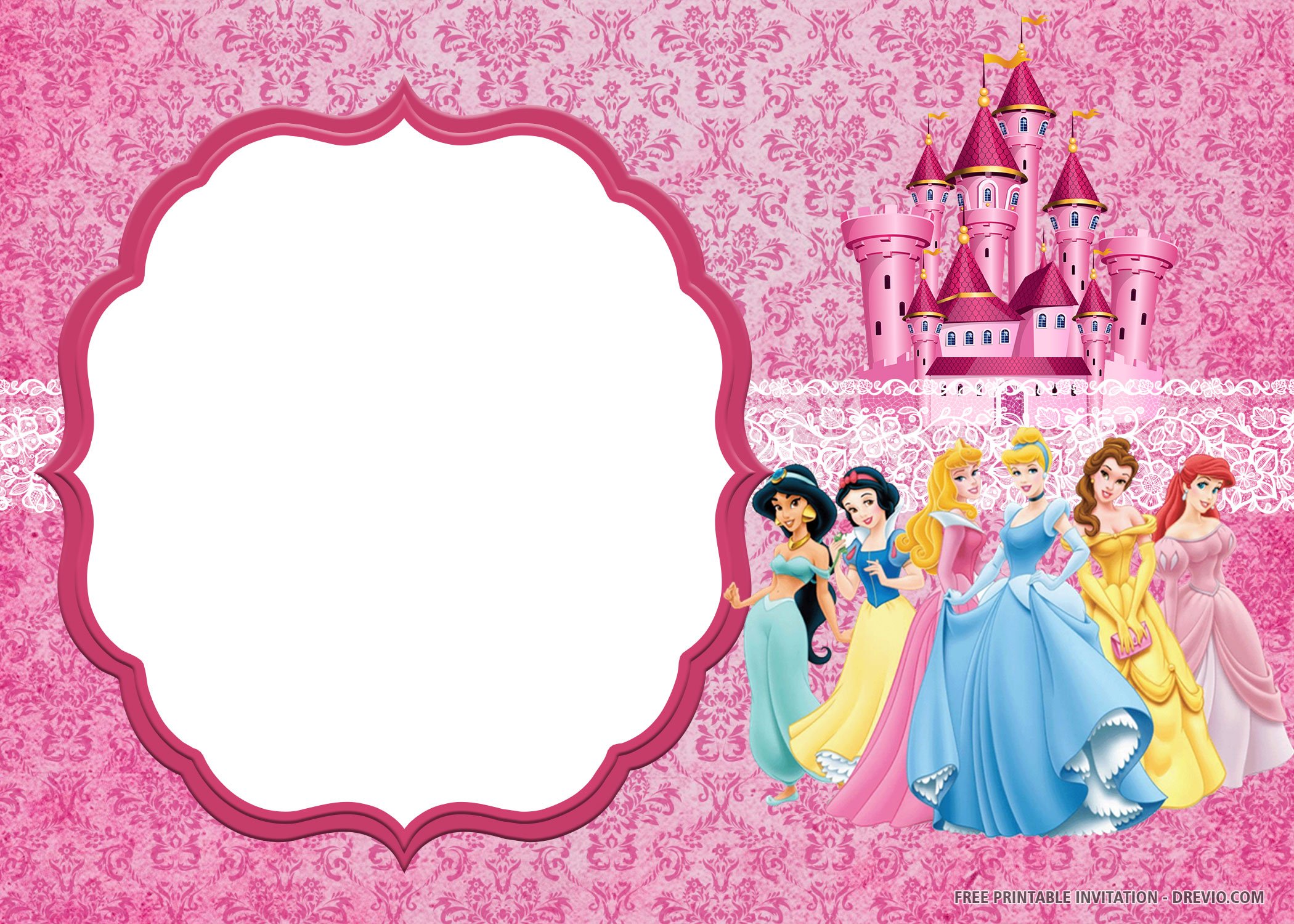 Free Printable Disney Princess Invitation Templates Download Hundreds FREE PRINTABLE Birthday