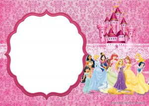 Free Printable Disney Princess Invitation Templates 