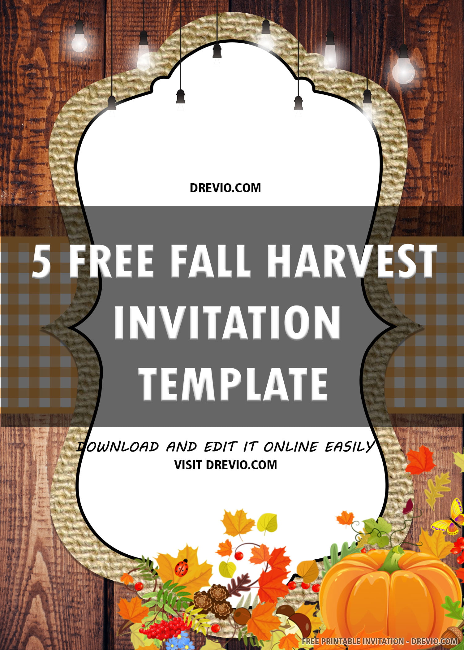 Free Printable Fall Harvest Festival For Birthday Invitation Template Download Hundreds Free Printable Birthday Invitation Templates