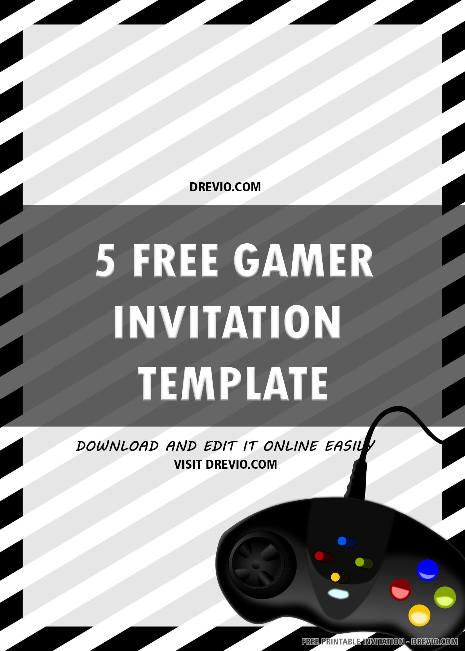 Video Game Birthday Video Game Party Girls Invitation Printable Invitation Video Game Invitation