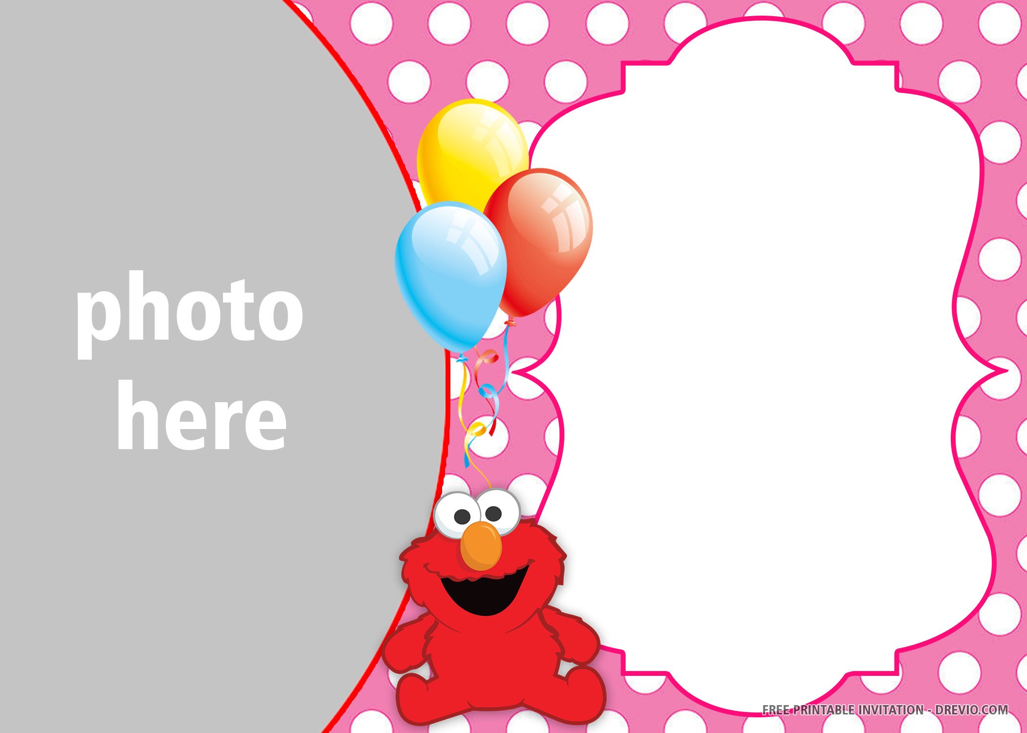 Free Printable Elmo Birthday Invitation Templates | Download Hundreds FREE  PRINTABLE Birthday Invitation Templates