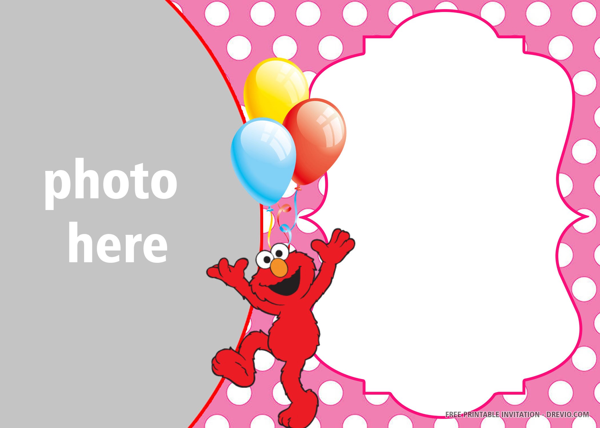 Free Printable Elmo Birthday Invitation Templates | Download Hundreds FREE  PRINTABLE Birthday Invitation Templates