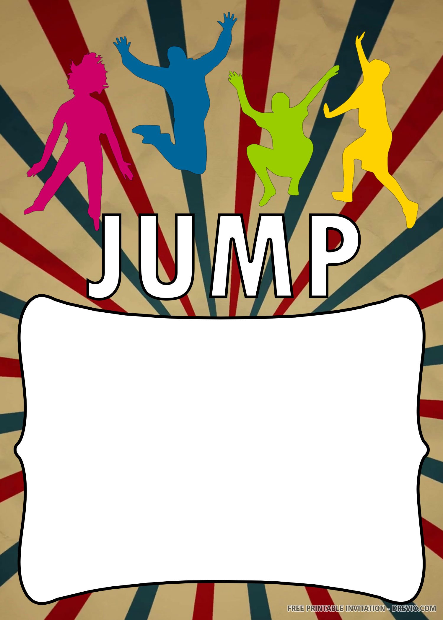 Free Printable Jump Happily Invitation Templates Download Hundreds Free Printable Birthday Invitation Templates