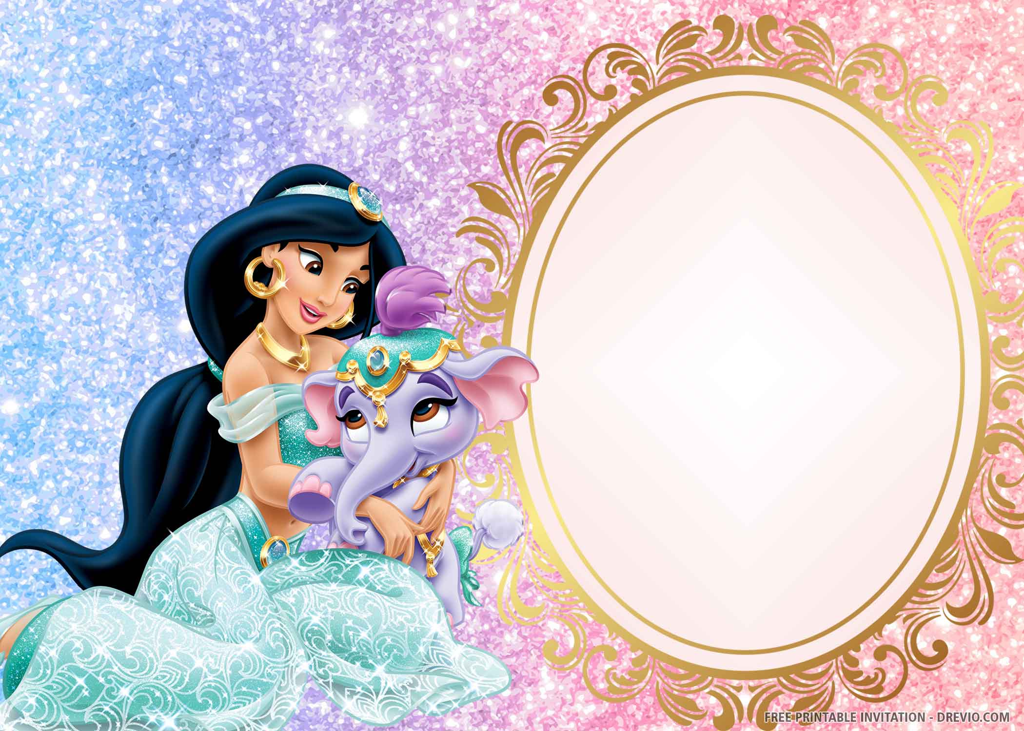Free Printable Princess Jasmine Birthday Invitation Template Download Hundreds Free Printable Birthday Invitation Templates