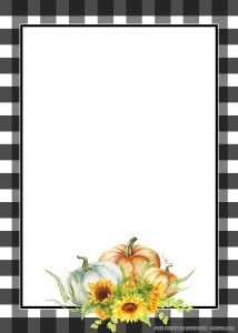 Free Printable Black Bordered Pumpkin Invitation Templates | Download ...