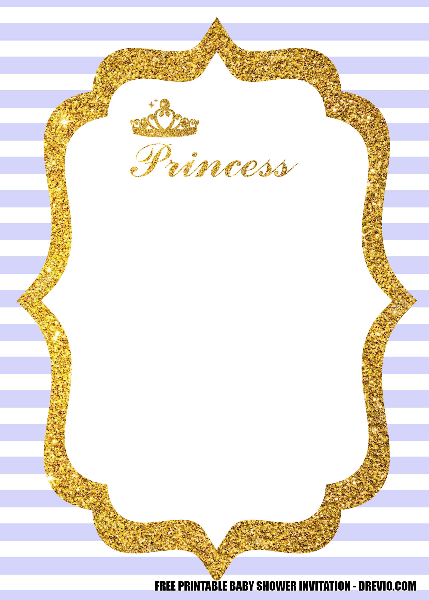 Free Printable Princess Baby Shower Invitations