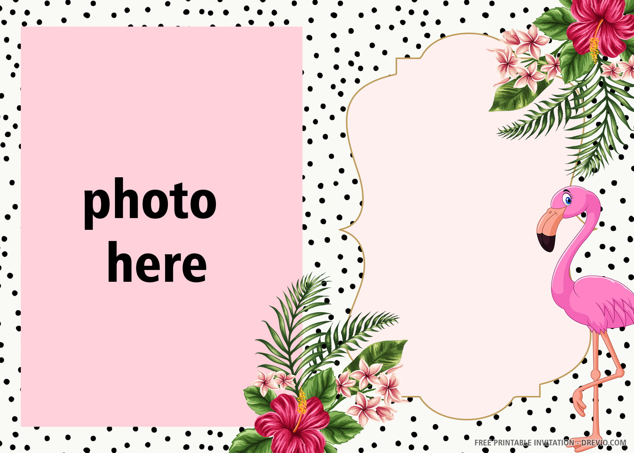 Free Printable Pink Flamingo Invitation Templates Download Hundreds Free Printable Birthday Invitation Templates