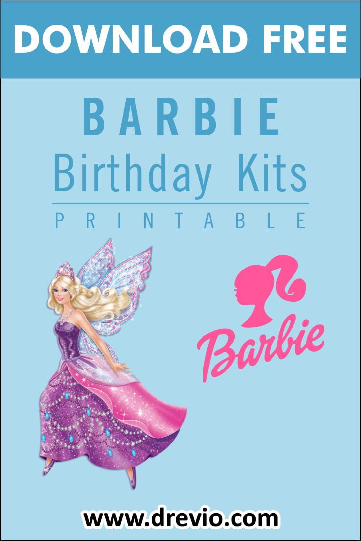 Invitation Template of (FREE PRINTABLE) - Barbie Birthday Party Kits Templates: Free, Adorable, and so Advantages 9