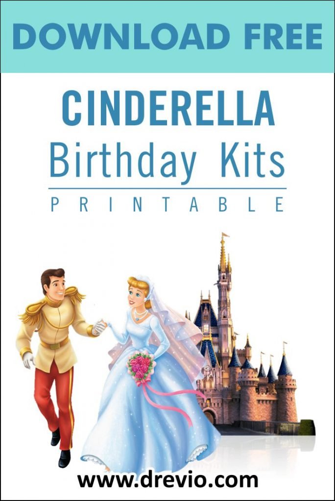 Invitation Template of (FREE PRINTABLE) - Cinderella Birthday Kits Templates 7