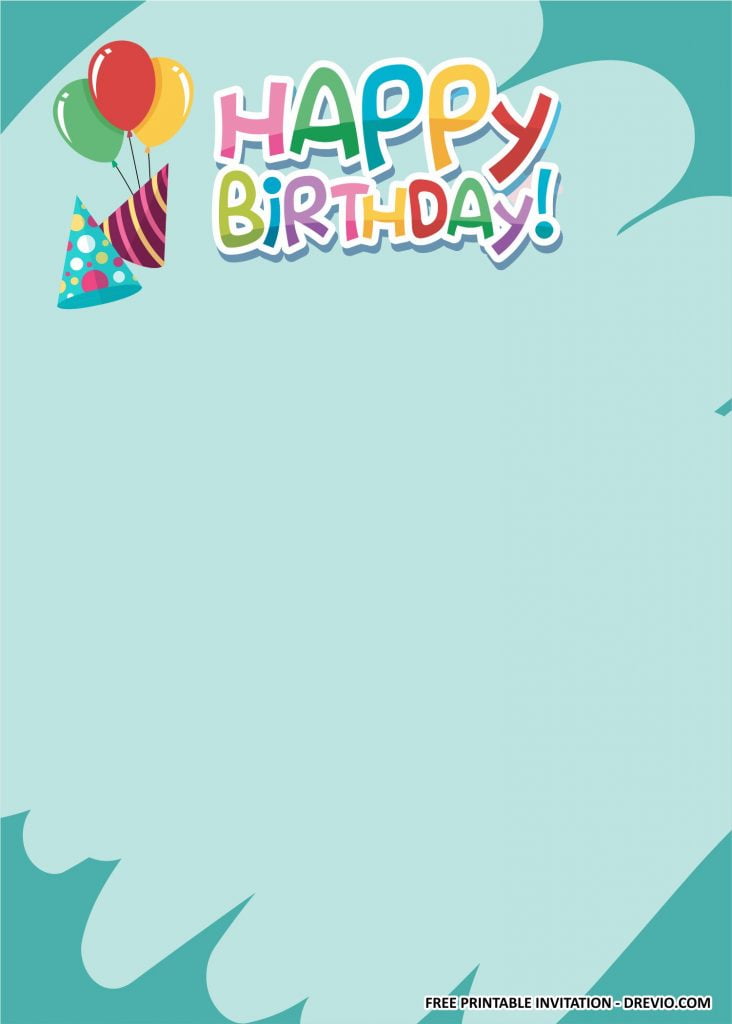 (FREE PRINTABLE) – Coed Birthday Party Kits Templates | Download ...