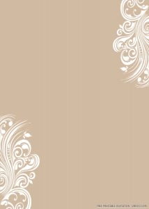 (FREE PRINTABLE) – Brown-themed Wedding Invitation Templates | Download ...