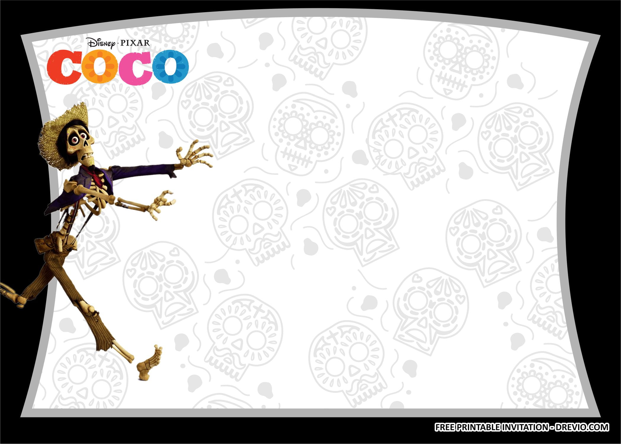 (FREE PRINTABLE) Disney Coco Birthday Party Kits Templates Download