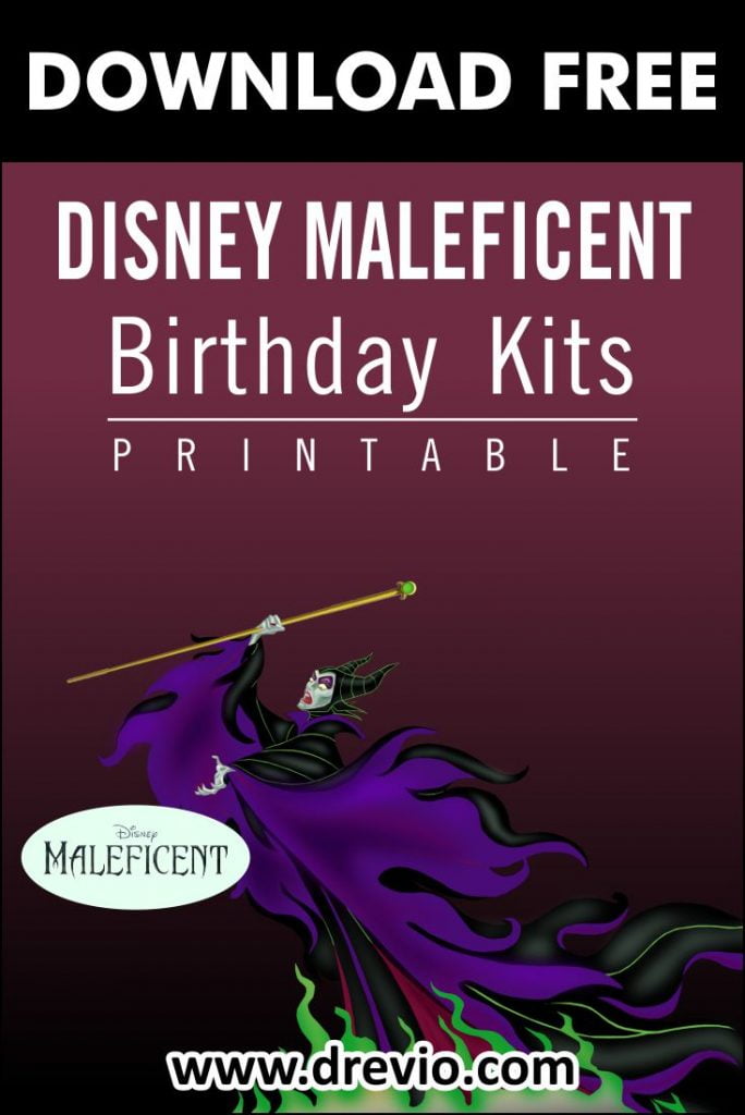 Invitation Template of (FREE PRINTABLE) - Disney Maleficent Birthday Party Kits Templates 7