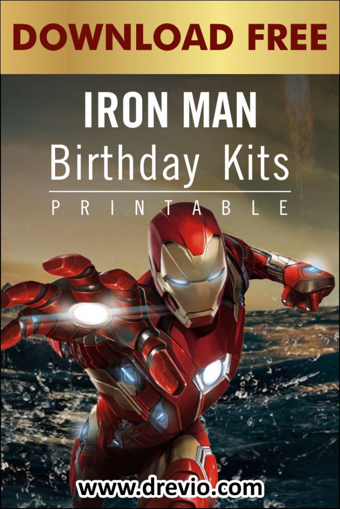 Invitation Template of (FREE PRINTABLE) - Iron Man Birthday Party Kits Templates 7