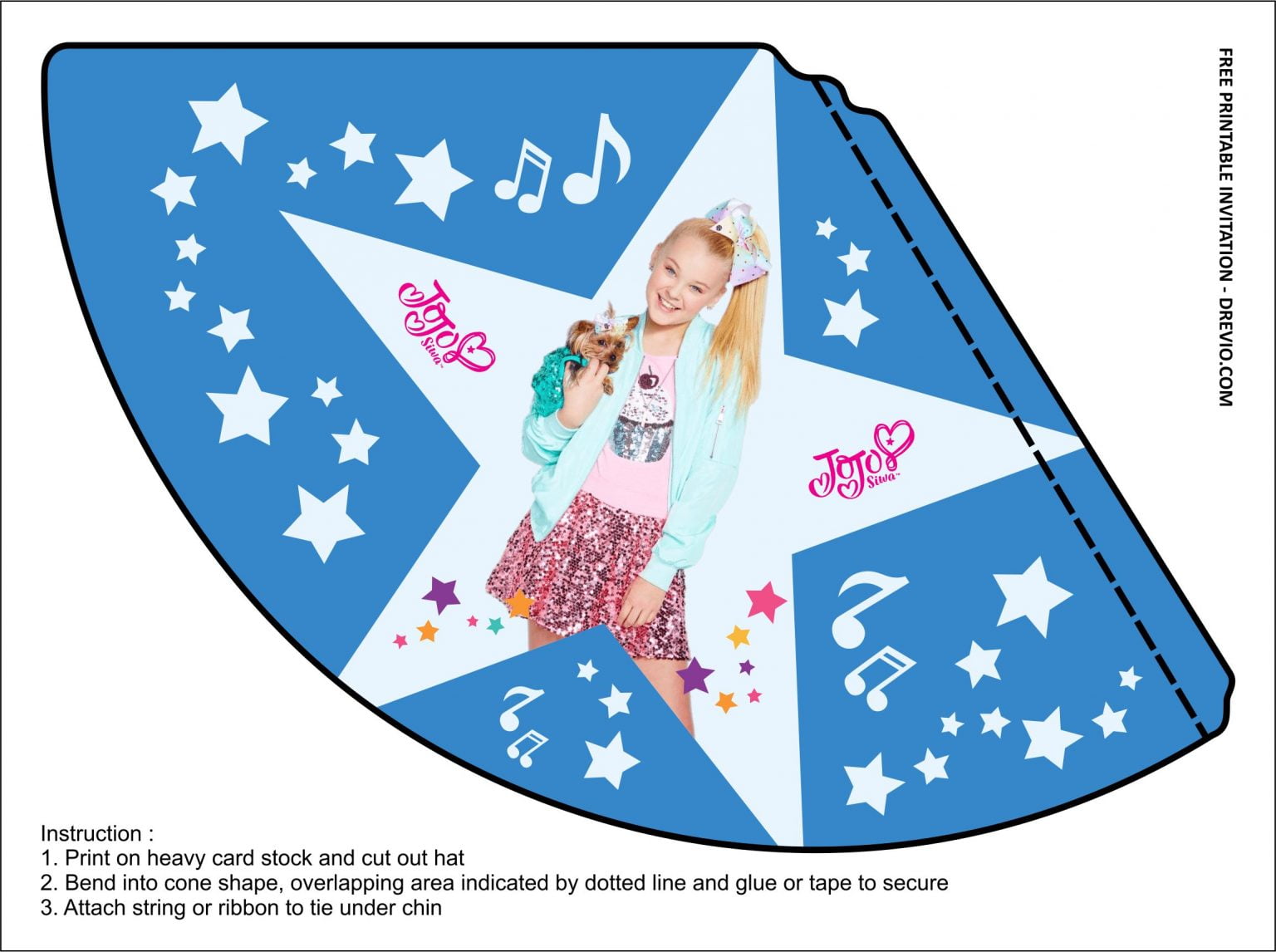  FREE PRINTABLE Jojo Siwa Birthday Party Kits Templates Free High 