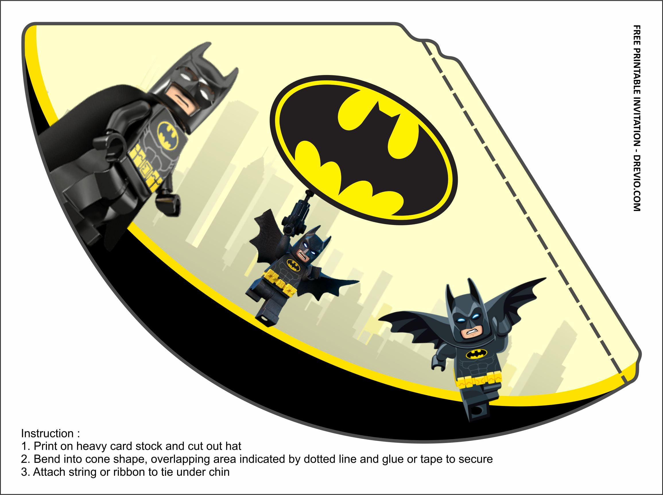 FREE PRINTABLE) – Lego Batman Birthday Kits Templates | Download Hundreds  FREE PRINTABLE Birthday Invitation Templates