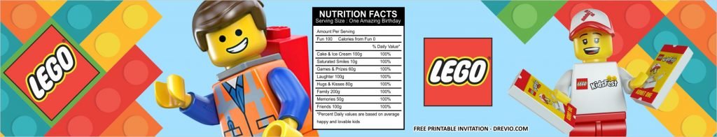 Invitation Template of (FREE PRINTABLE) - LEGO Birthday Party Kits Templates 4