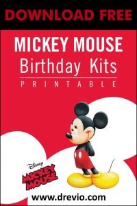 (FREE PRINTABLE) – Mickey Mouse Birthday Party Kits Template | Download ...