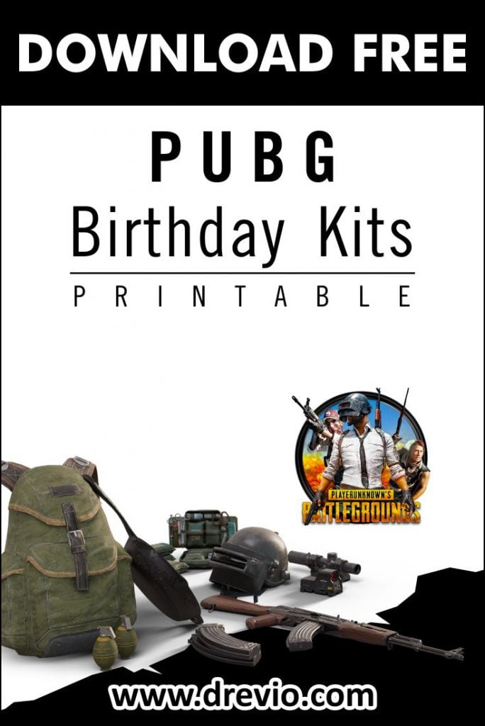 Invitation Template of (FREE PRINTABLE) - PUBG Birthday Party Kits Templates are Ready for New Unforgettable Story 7