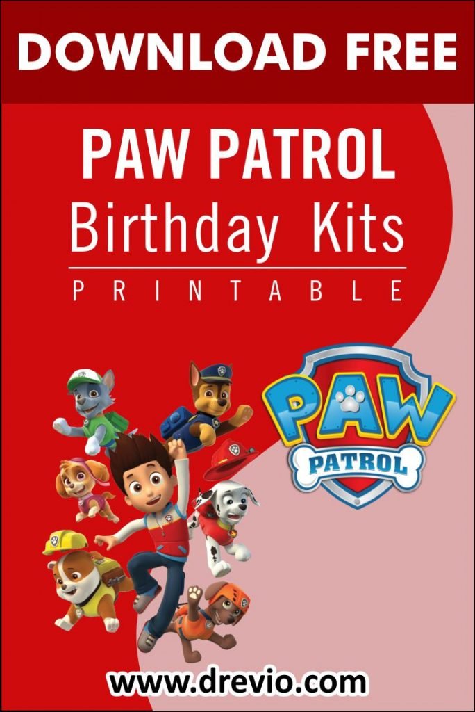 Invitation Template of (FREE PRINTABLE) - Paw Patrol Birthday Party Kits Template 7