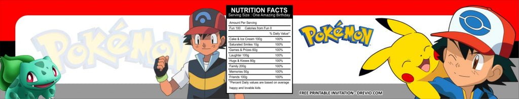 Invitation Template of (FREE PRINTABLE) - Pokemon Birthday Party Kits Templates: Free Printable and Never Timeless 3