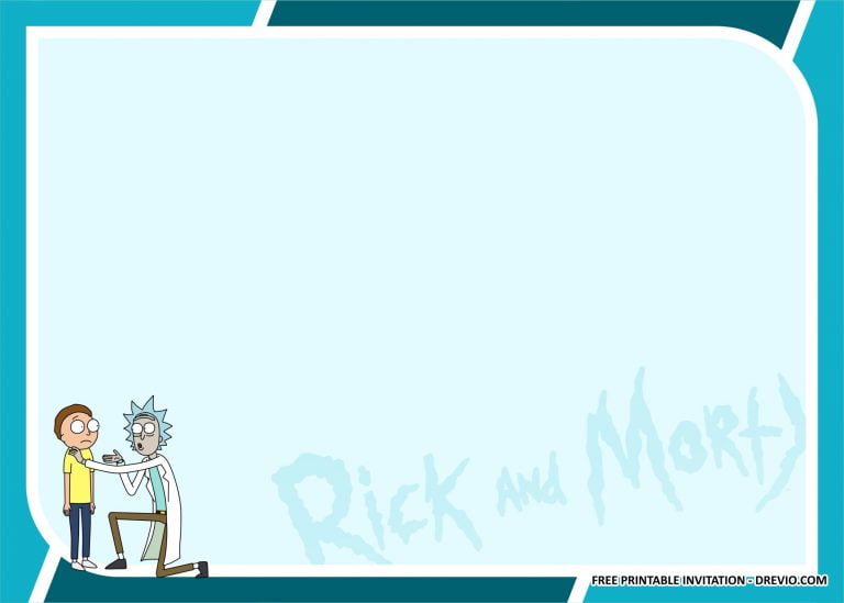 (FREE PRINTABLE) - Rick And Morty Birthday Party Kits Templates: Free ...