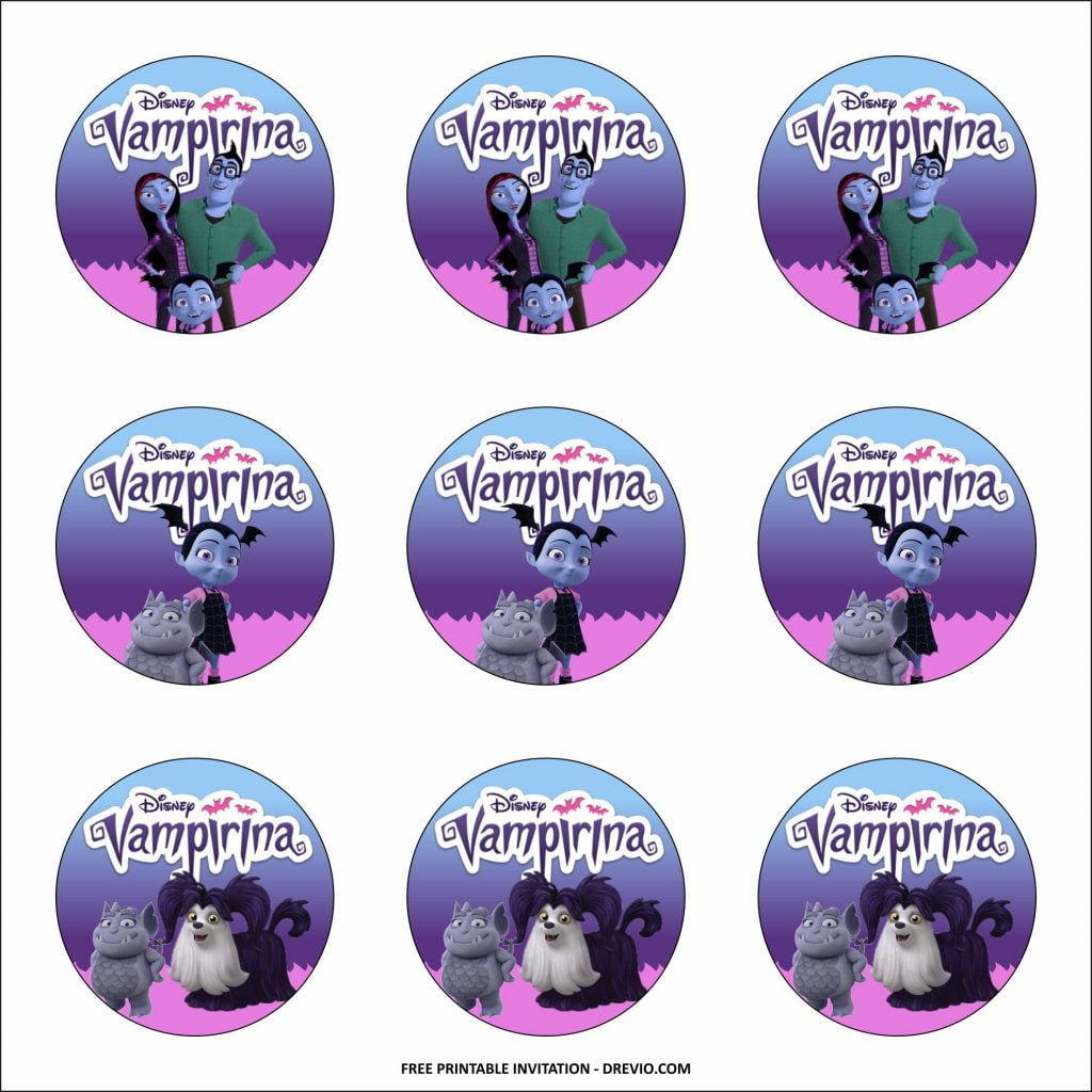 Invitation Template of (FREE PRINTABLE) - Vampirina Birthday Kits Templates 5