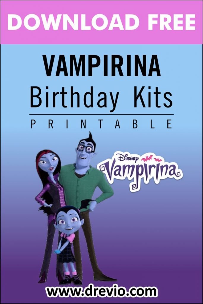 Invitation Template of (FREE PRINTABLE) - Vampirina Birthday Kits Templates 7