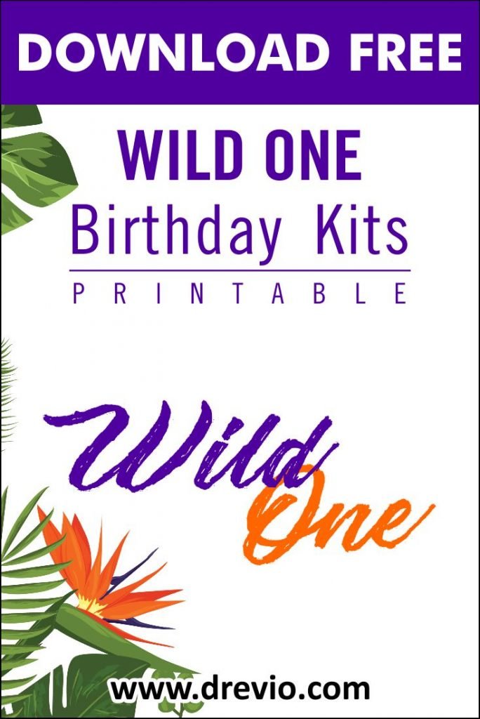 Invitation Template of (FREE PRINTABLE) - Wild One Birthday Party Kits Templates 7