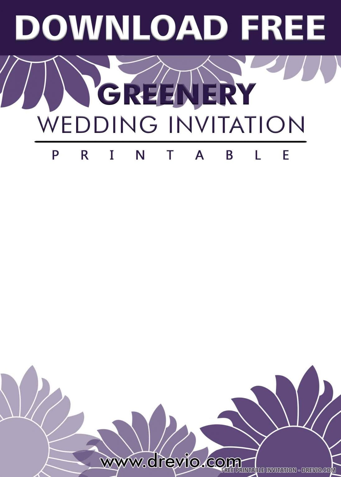(FREE PRINTABLE) – Amazing Colorful Greenery Wedding Invitation ...