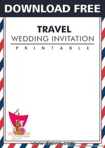 (FREE PRINTABLE) – Vintage Travel Wedding Invitation | Download ...