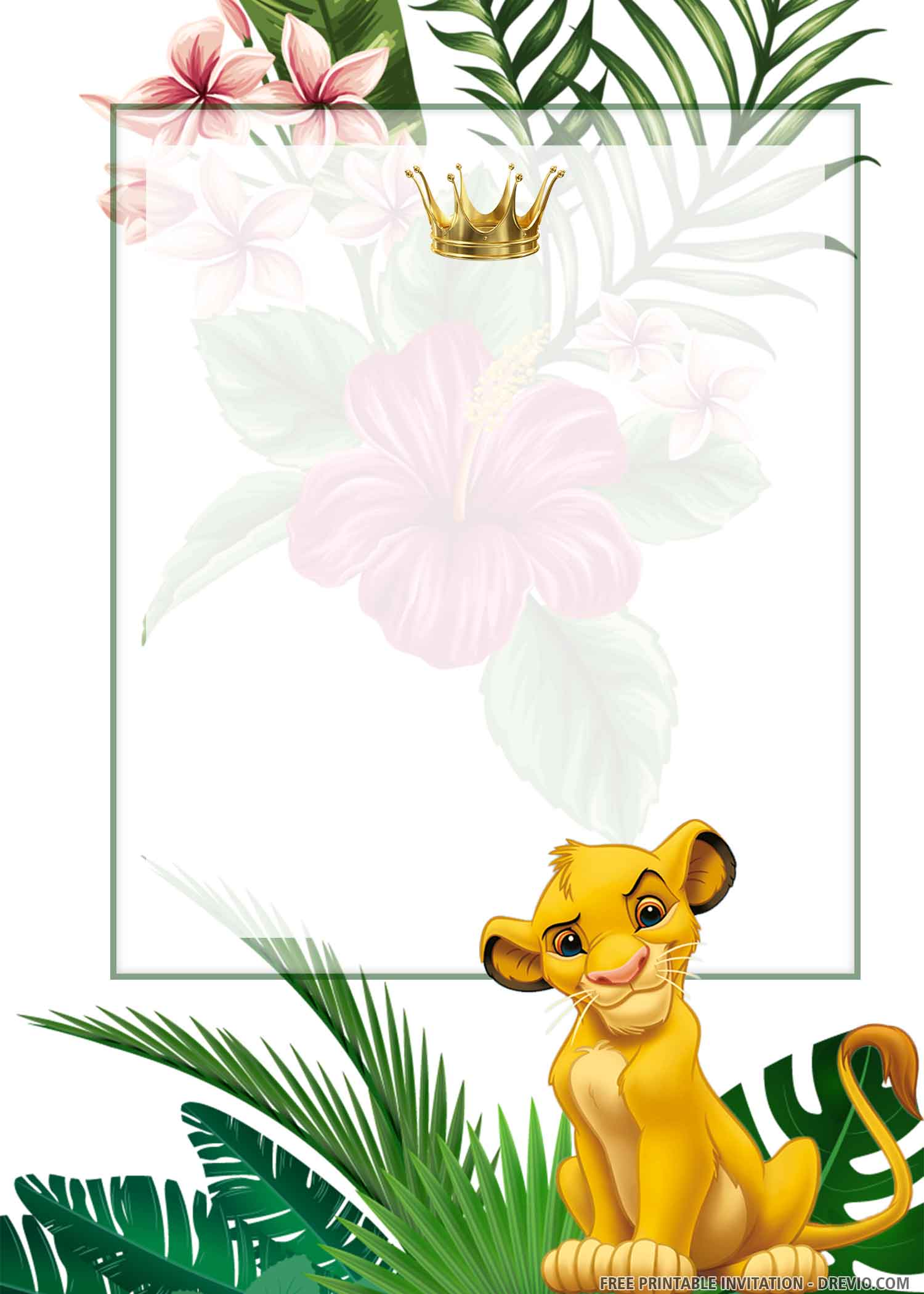 Free Printable Simba Lion King Birthday Invitation Templates Download Hundreds Free Printable Birthday Invitation Templates