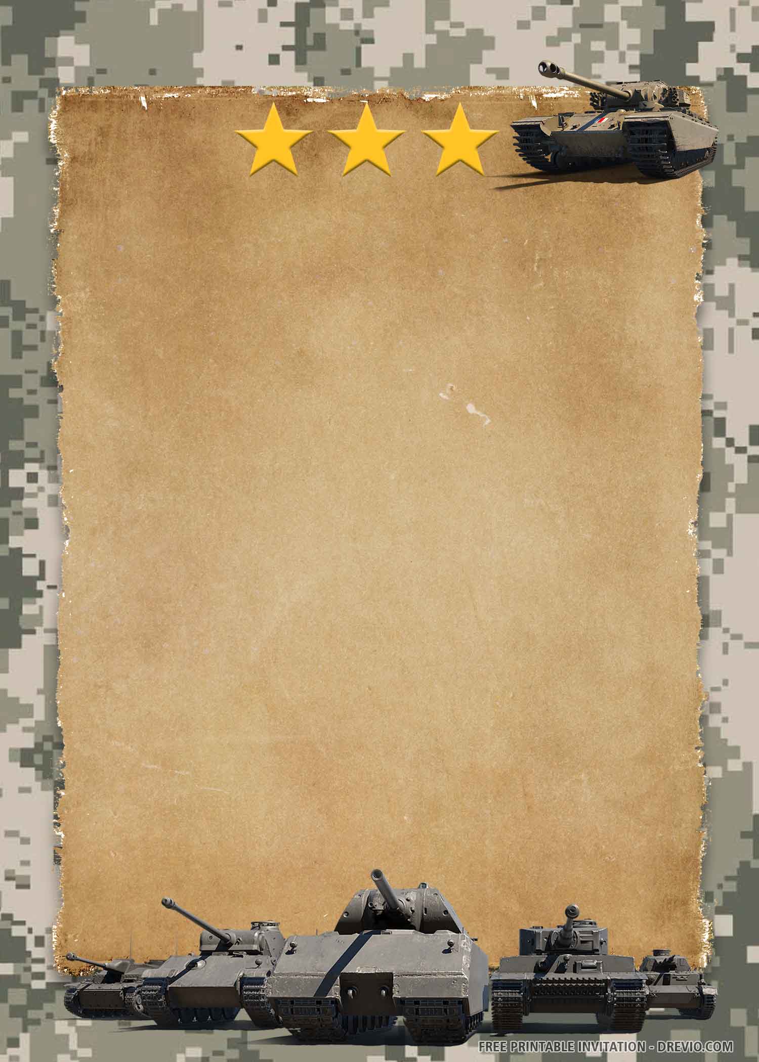 Free Printable Military Camouflage Birthday Invitation Templates Download Hundreds Free Printable Birthday Invitation Templates