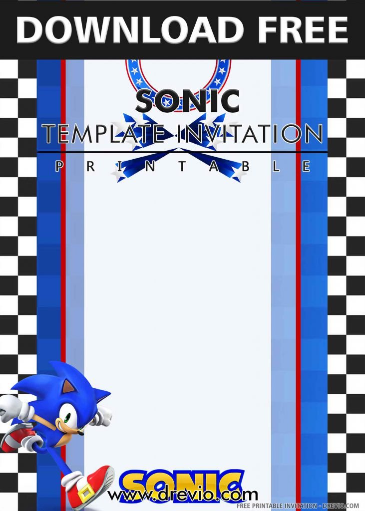 FREE DIGITAL SONIC Invitation with title