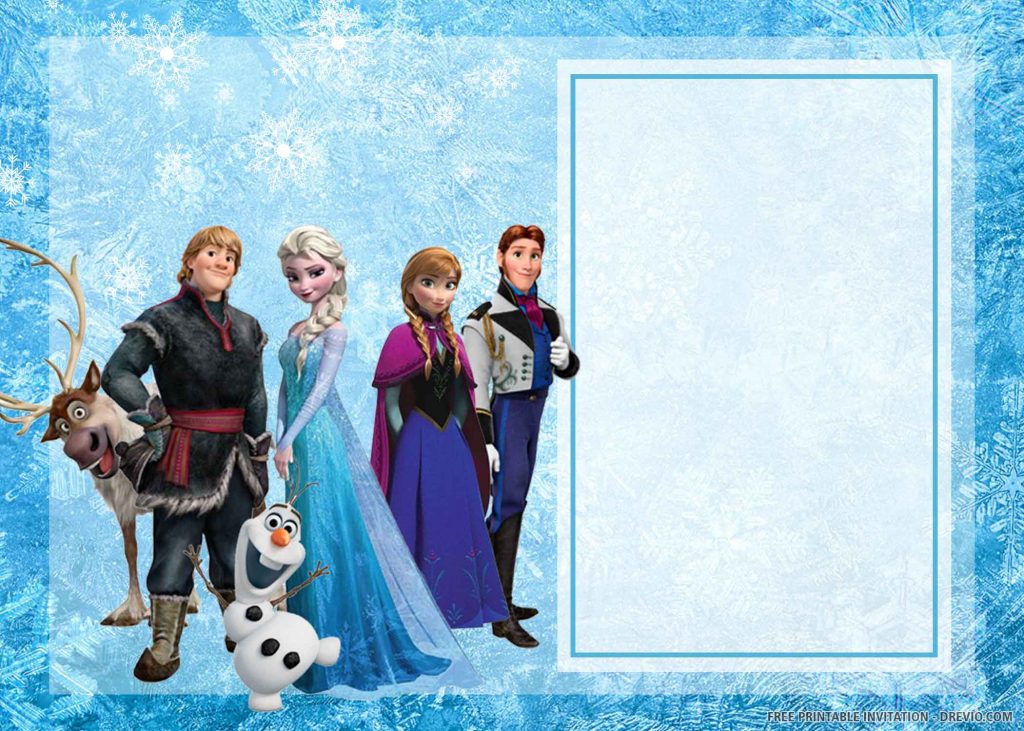 FREE FROZEN Invitation with Elsa and Friends