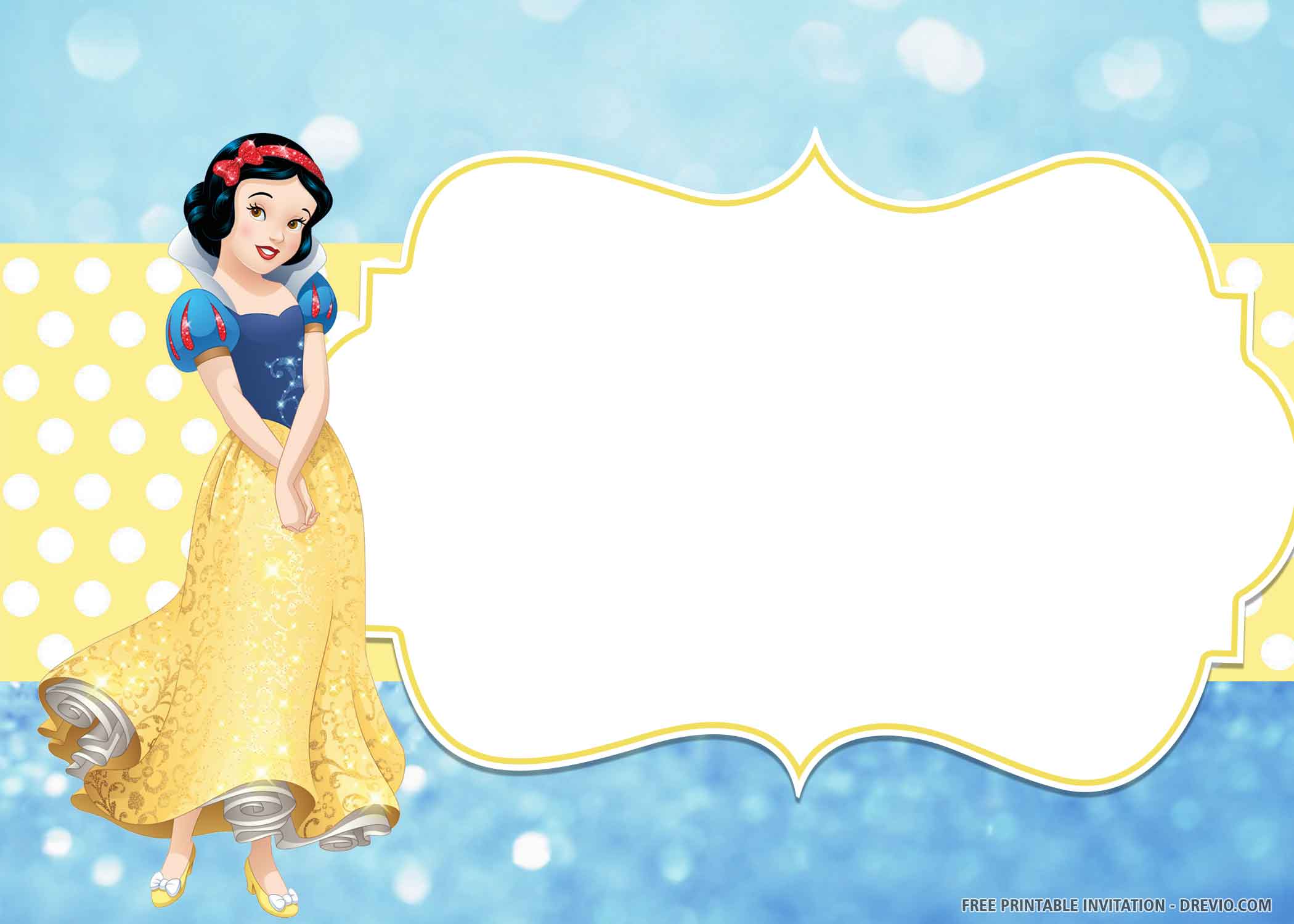 snow-white-birthday–princess-background | Download Hundreds FREE PRINTABLE  Birthday Invitation Templates Media
