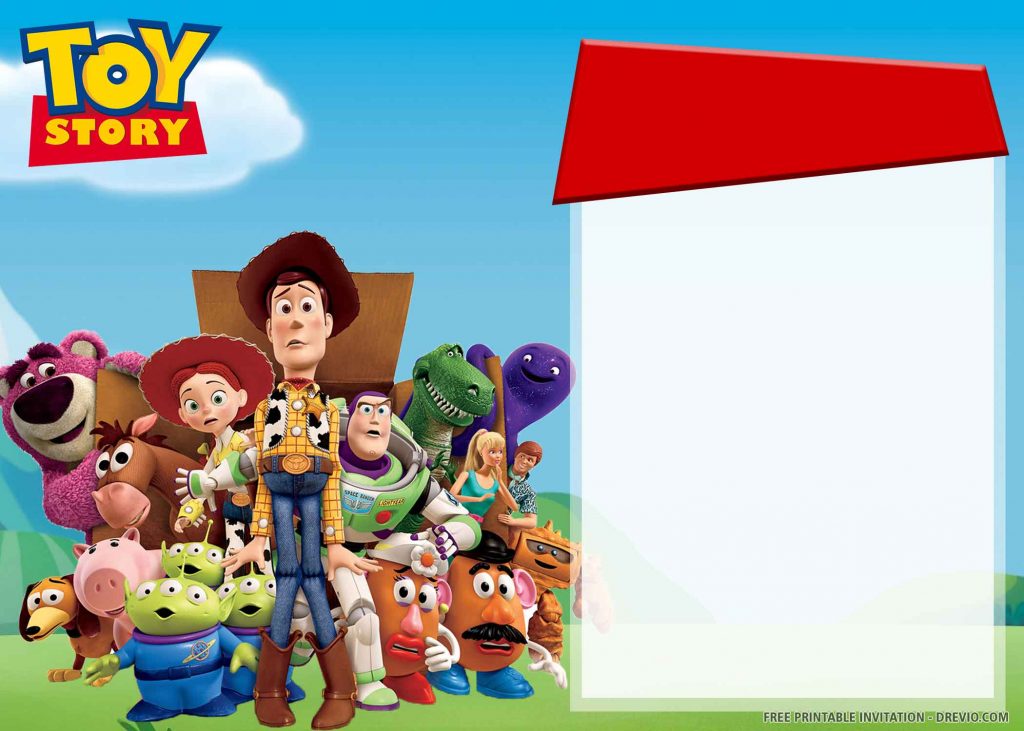 FREE TOY STORY Invitation with All Characters